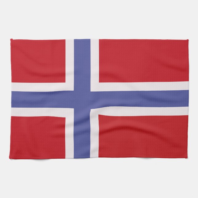flagga för norge kökshandduk (Horisontell)