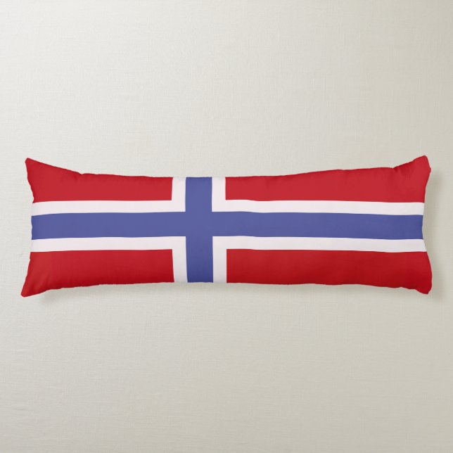 flagga för norge kroppskudde (Framsidan)