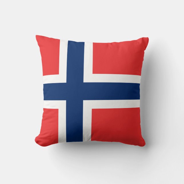 Flagga för norge kudde (Framsida)