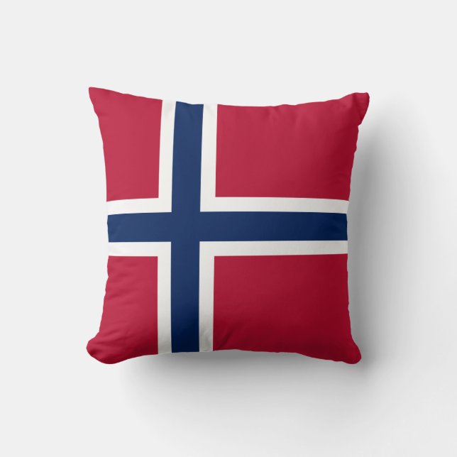 Flagga för norge kudde (Framsida)
