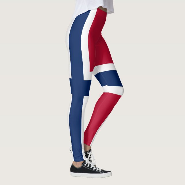 Flagga för norge leggings (Höger)
