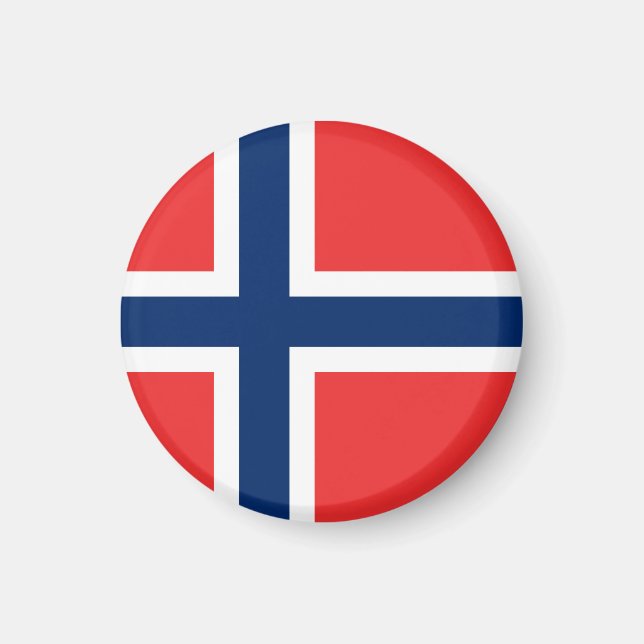Flagga för norge magnet (Framsidan)