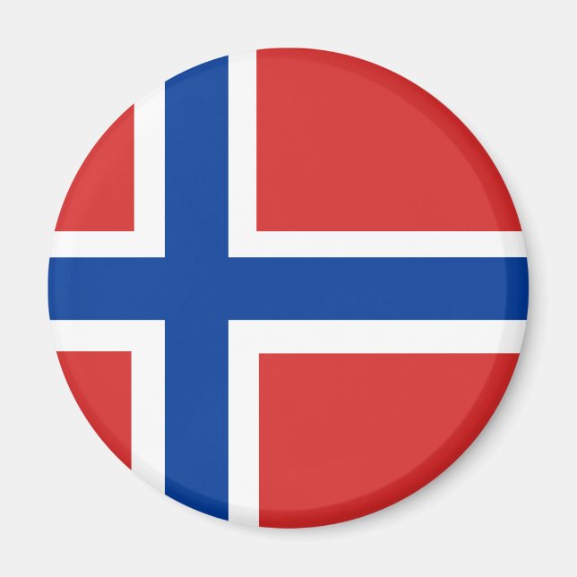Flagga för norge magnet (Framsidan)