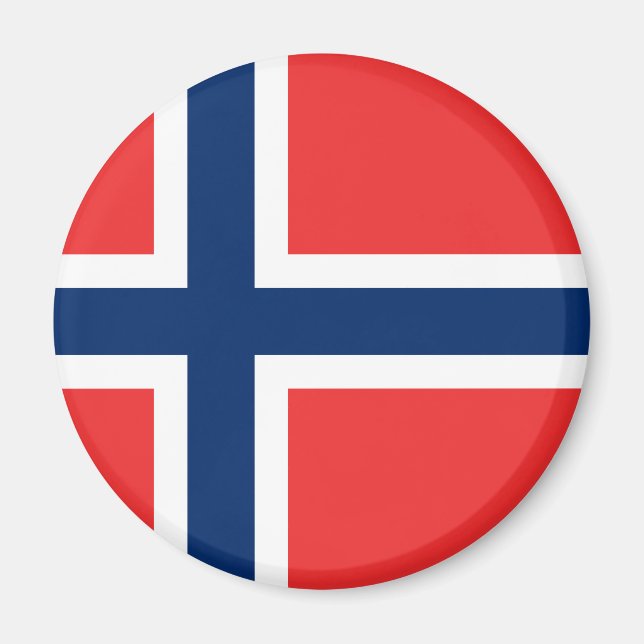 Flagga för norge magnet (Framsidan)