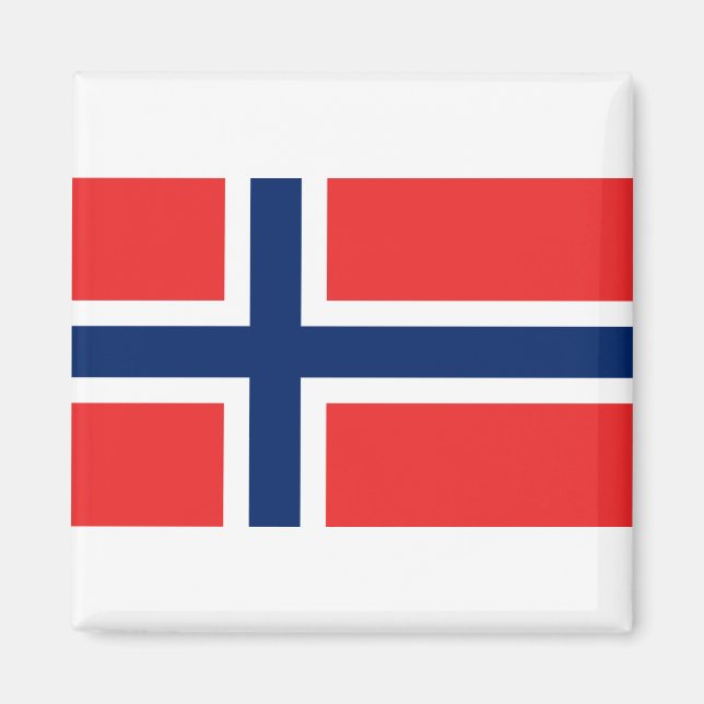 Flagga för norge magnet (Framsidan)