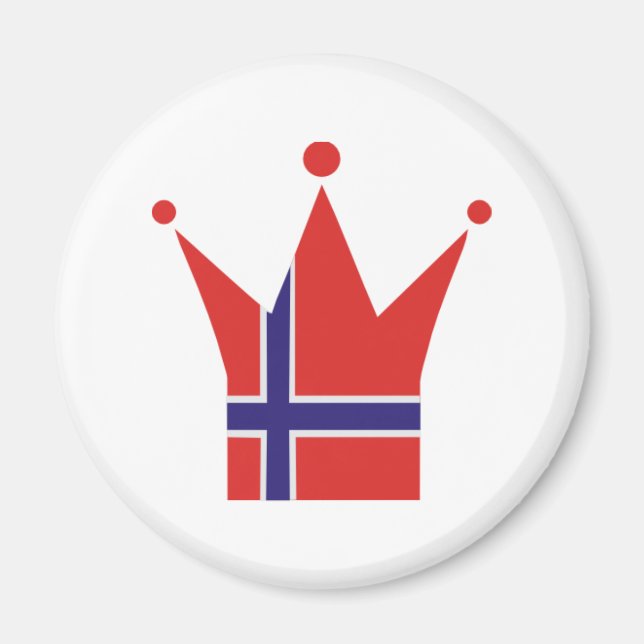 Flagga för norge magnet (Framsidan)