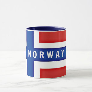 Flagga för norge mugg
