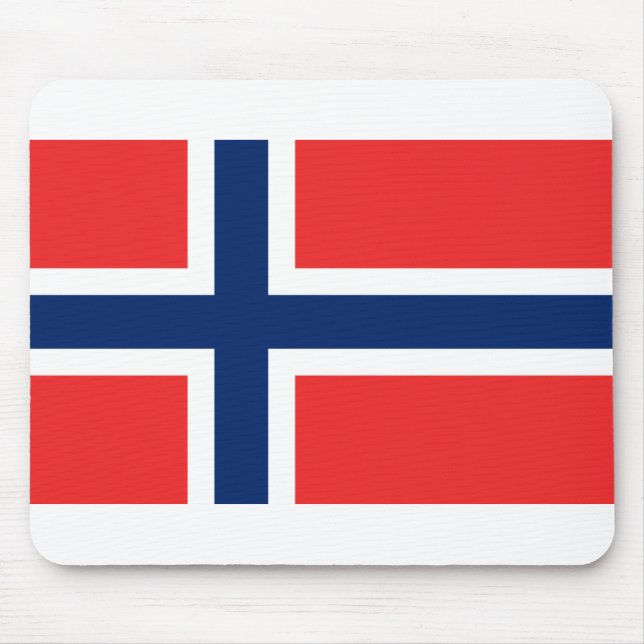 Flagga för norge musmatta (Framsidan)