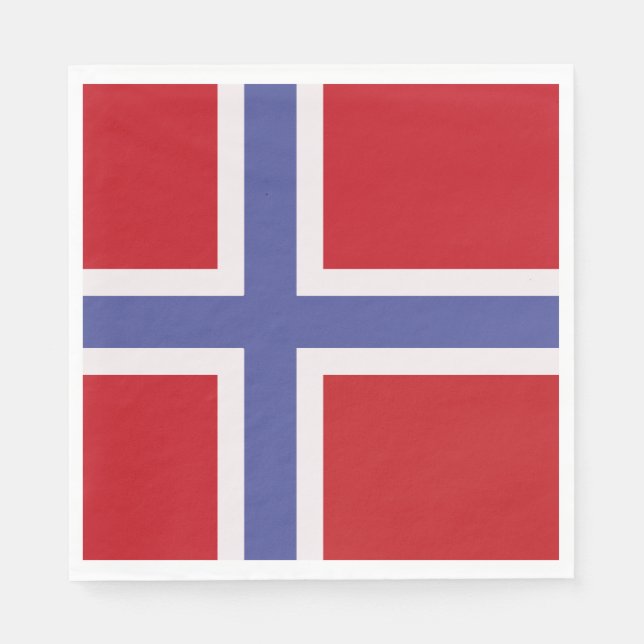 flagga för norge pappersservett (Framsidan)