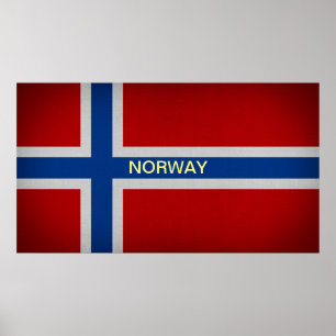 flagga för norge poster