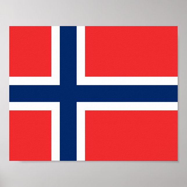 Flagga för norge poster (Framsidan)