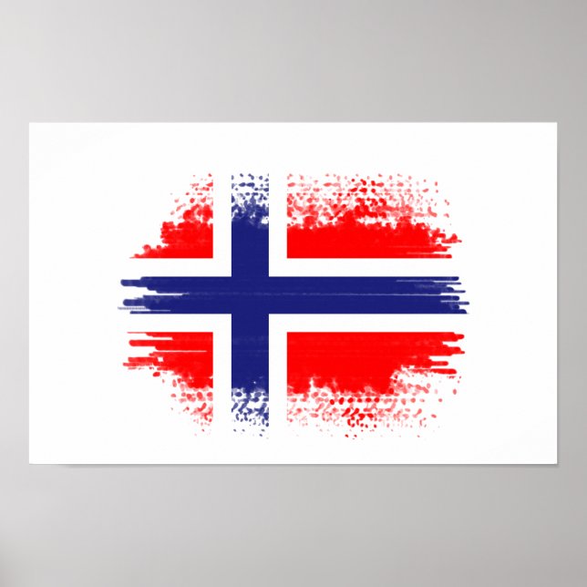 flagga för norge poster (Framsidan)