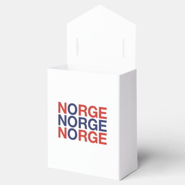 Flagga för norge presentaskar (Öppnad)