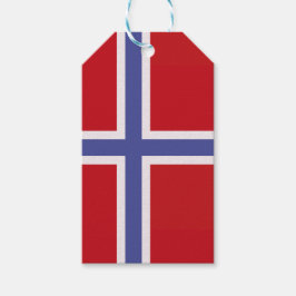flagga för norge presentetikett
