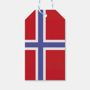 flagga för norge presentetikett