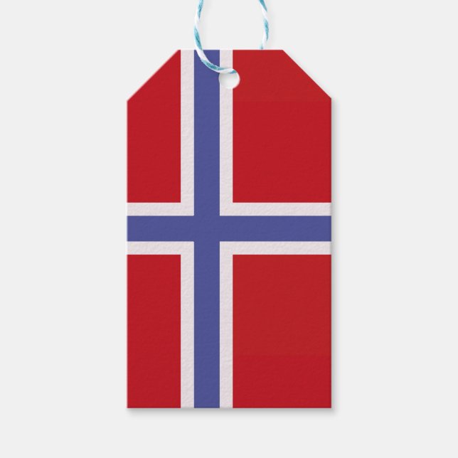 flagga för norge presentetikett (Framsidan)
