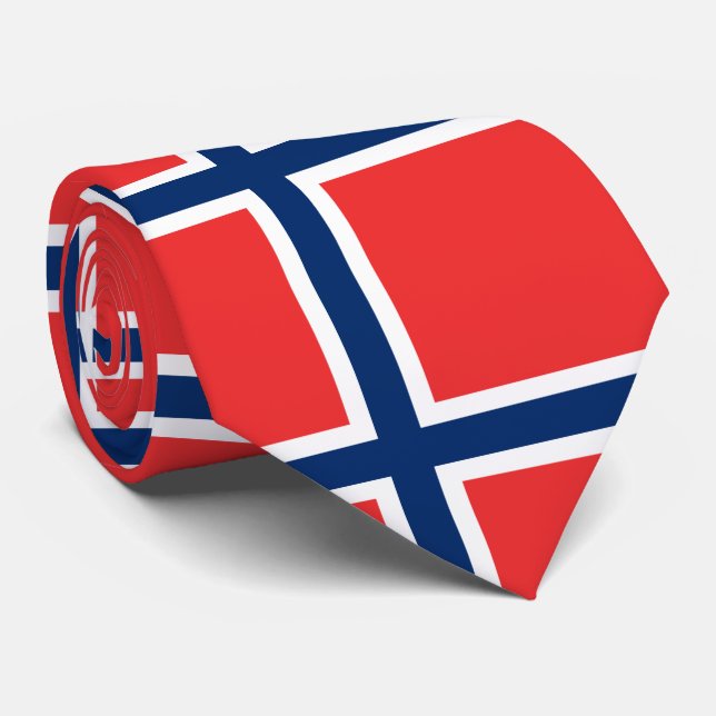 Flagga för norge slips (Rullad)