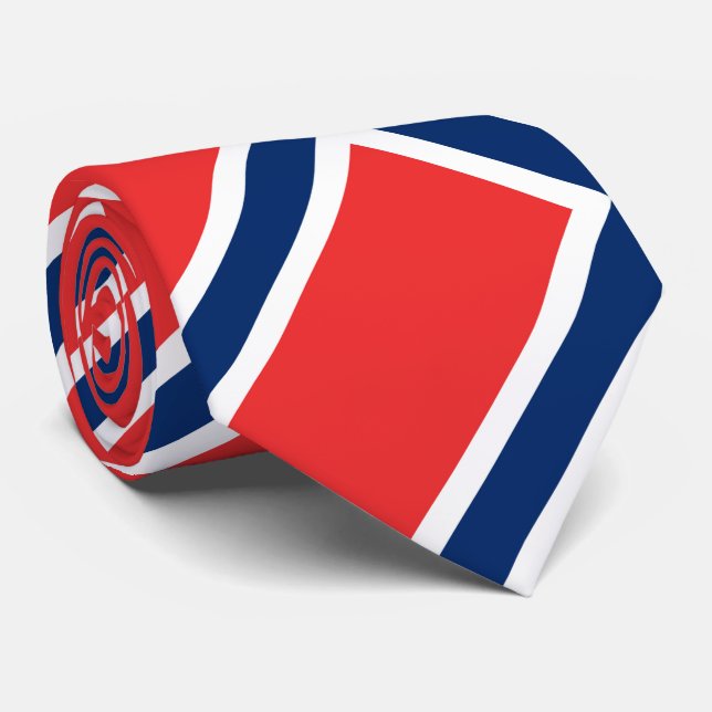 Flagga för norge slips (Rullad)
