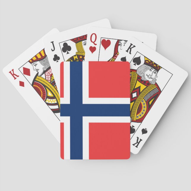 Flagga för norge spelkort (Baksidan)
