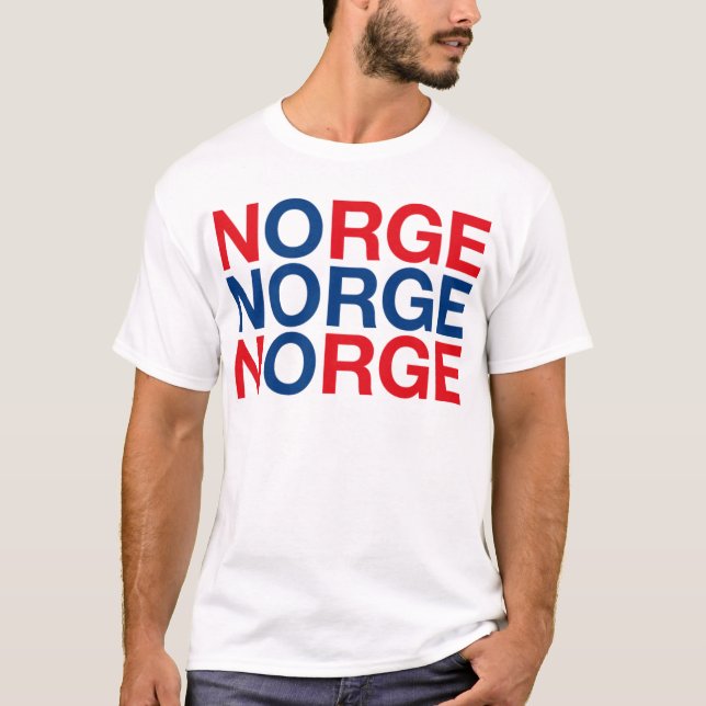 Flagga för norge t-shirt (Framsida)