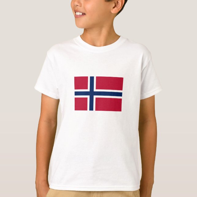 Flagga för norge t shirt (Framsida)