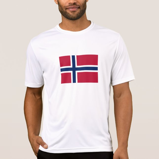 Flagga för norge t shirt (Framsida)