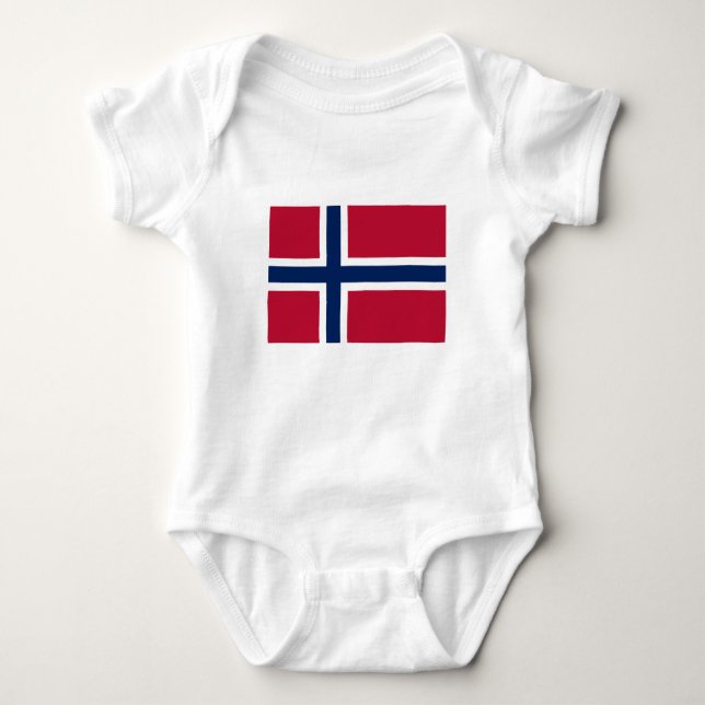 Flagga för norge t shirt (Framsida)