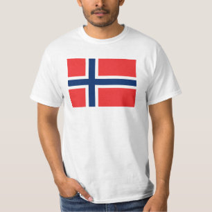 Flagga för norge t shirt