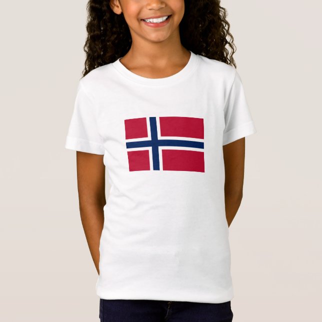 Flagga för norge t shirt (Framsida)