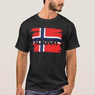 Flagga för norge t shirt