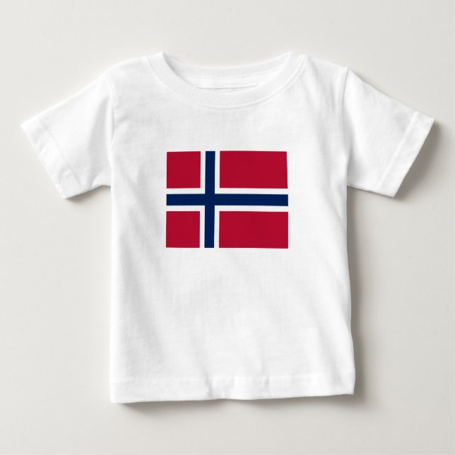 Flagga för norge t shirt (Framsida)