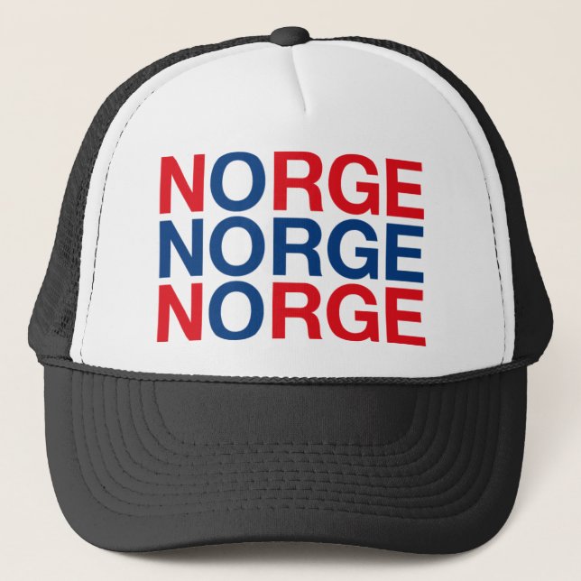 Flagga för norge truckerkeps (Framsida)
