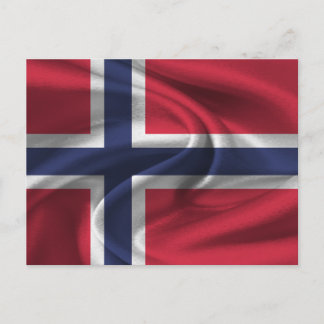 Flagga för norge vykort