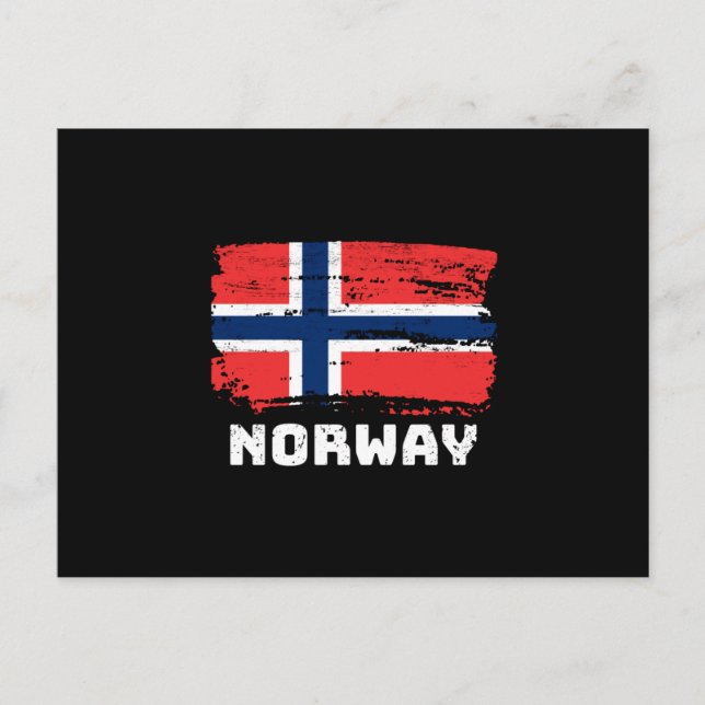 Flagga för norge vykort (Framsida)