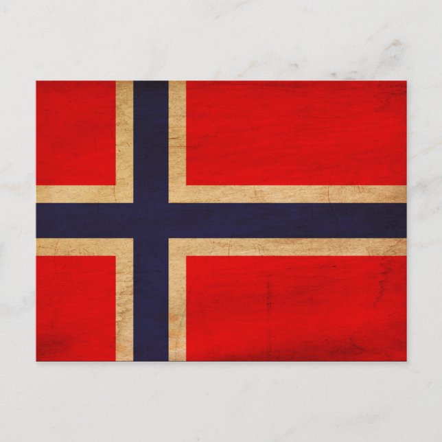 Flagga för norge vykort (Framsida)