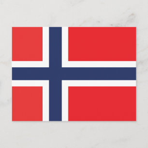 FLAGGA för norge Vykort