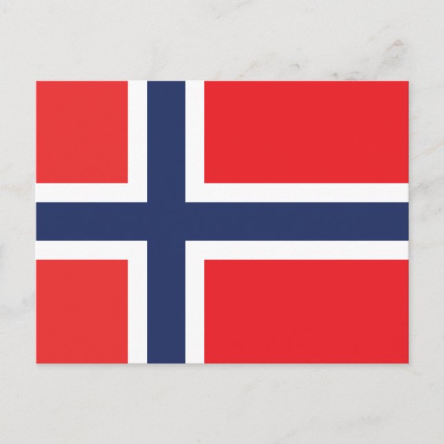 FLAGGA för norge Vykort (Framsida)