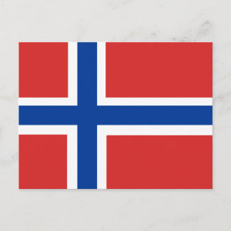 Flagga för norge vykort