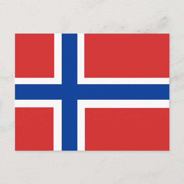 Flagga för norge vykort (Framsida)