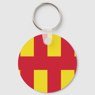 Flagga för Northumberland Keychain Nyckelring