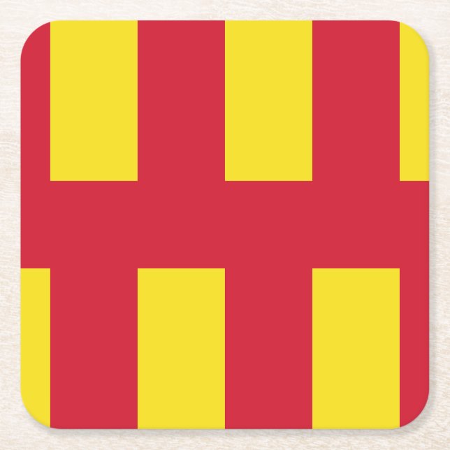 Flagga för Northumberland Underlägg Papper Kvadrat (Framsidan)