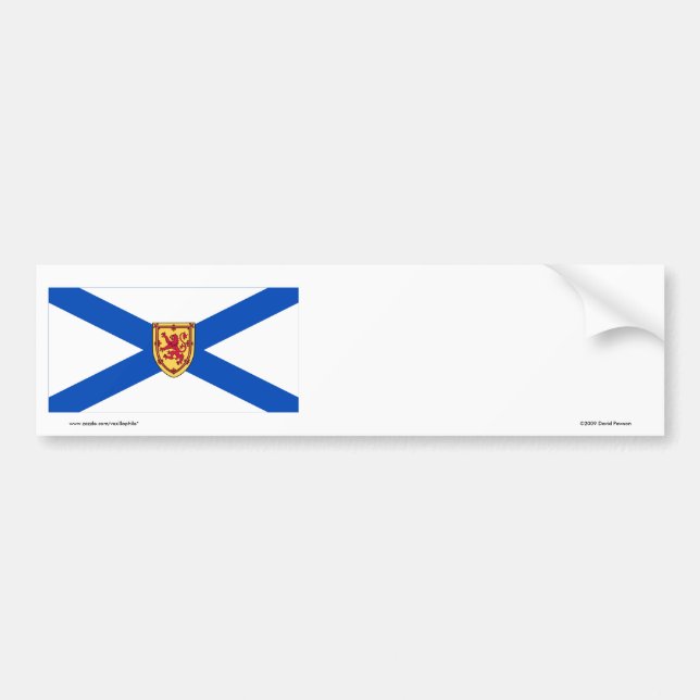 Flagga för Nova Scotia, Kanada Bildekal (Framsidan)