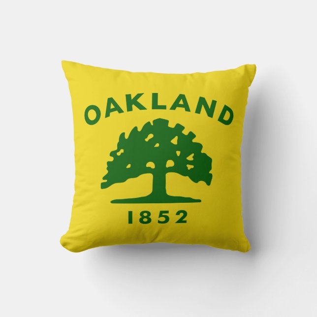 Flagga för Oakland, Kalifornien Kudde (Framsida)