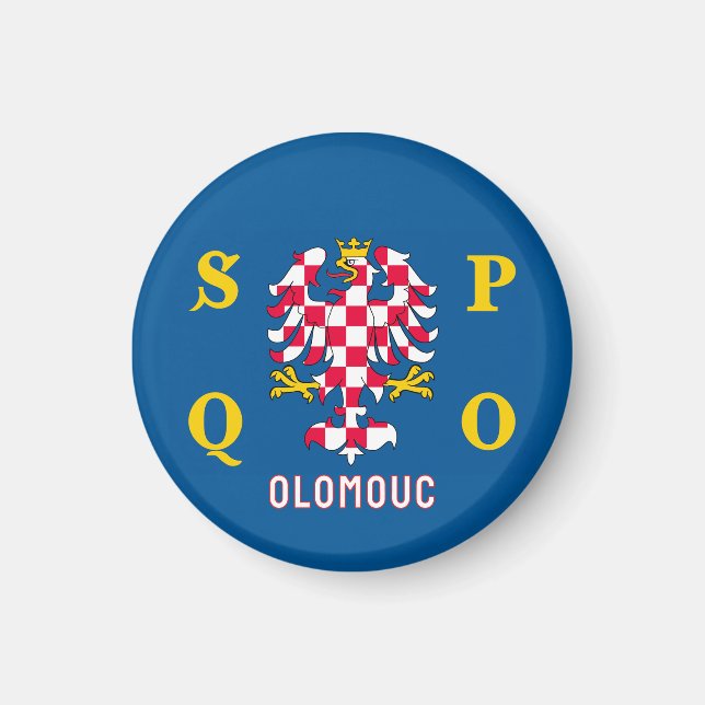 Flagga för Olomouc Magnet (Framsidan)