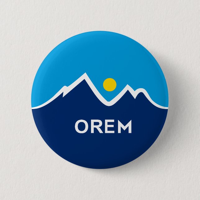 Flagga för Orem, Utah Knapp (Framsida)