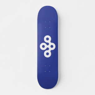 Flagga för Osaka prefektur, Japan Mini Skateboard Bräda 18,5 Cm