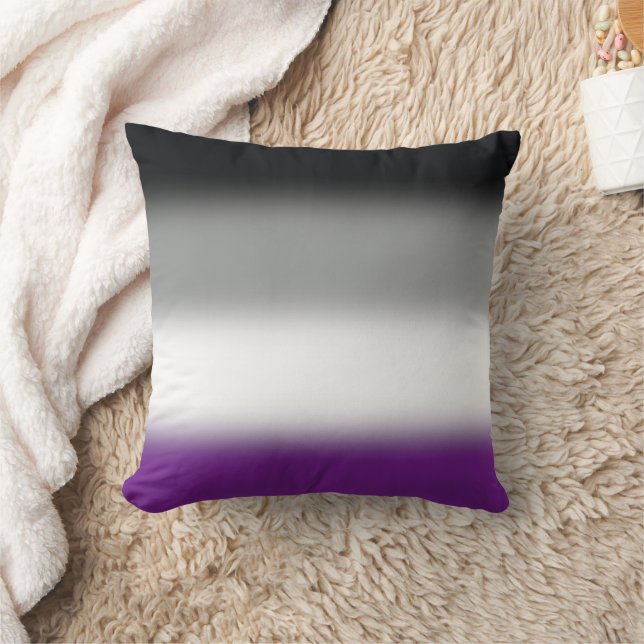 Flagga för övertonat sexuellt Pride - färglöst ACE Kudde (Filt)