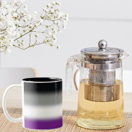 Flagga för övertonat sexuellt Pride - färglöst ACE Två-Tonad Mugg