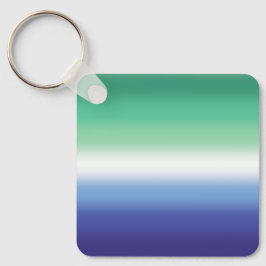 Flagga för övertoningsgay MLM-Pride - färglöst MLM Nyckelring