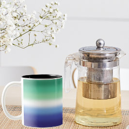 Flagga för övertoningsgay MLM-Pride - färglöst MLM Två-Tonad Mugg